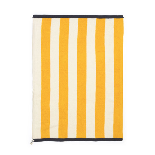 Terry Towelling Hand Towel: Striped Citrus