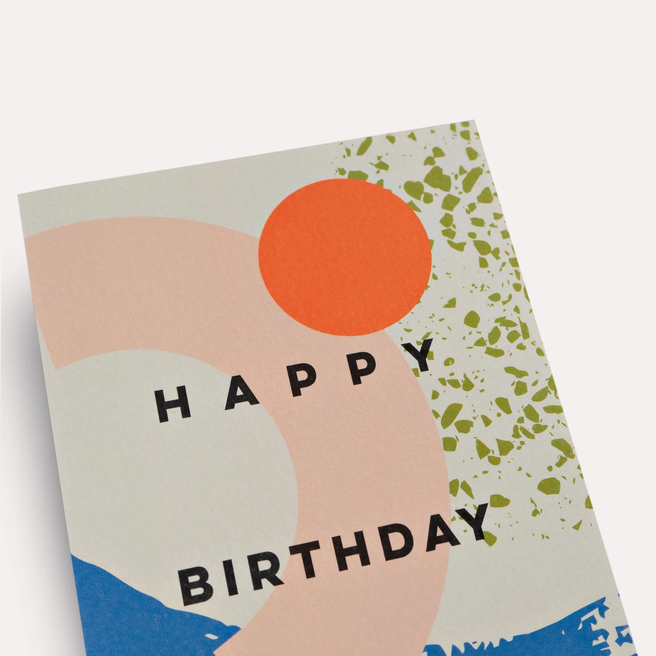 Happy Birthday Memphis Brush Card
