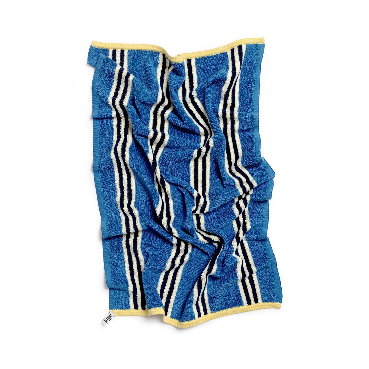 Terry Towelling Hand Towel: Cobalt Stripe