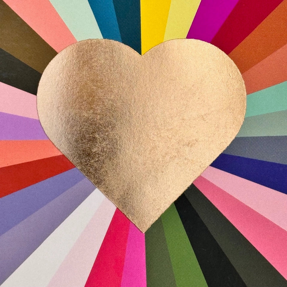 Love Heart Rainbow Card
