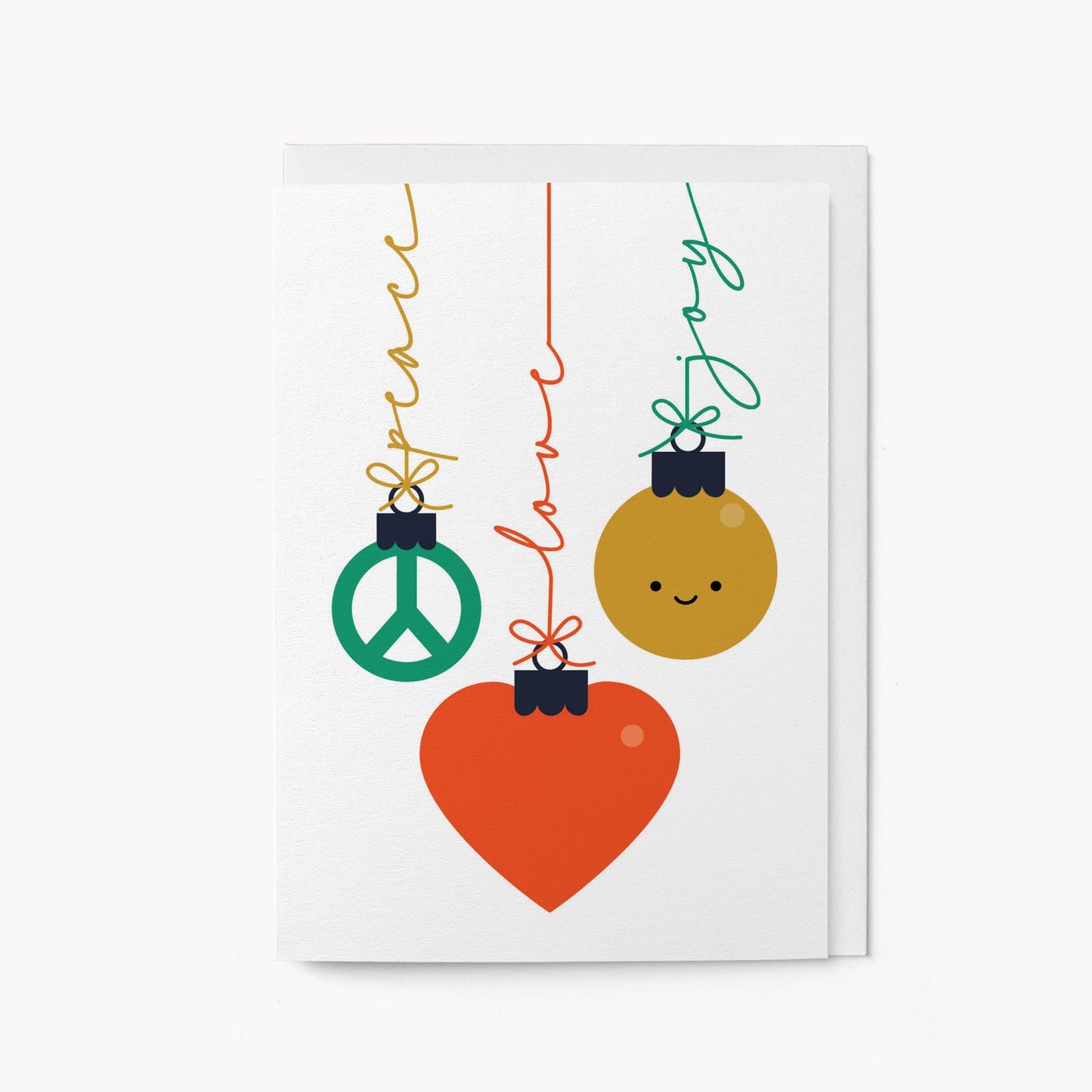 Peace, Love & Joy - Christmas Card