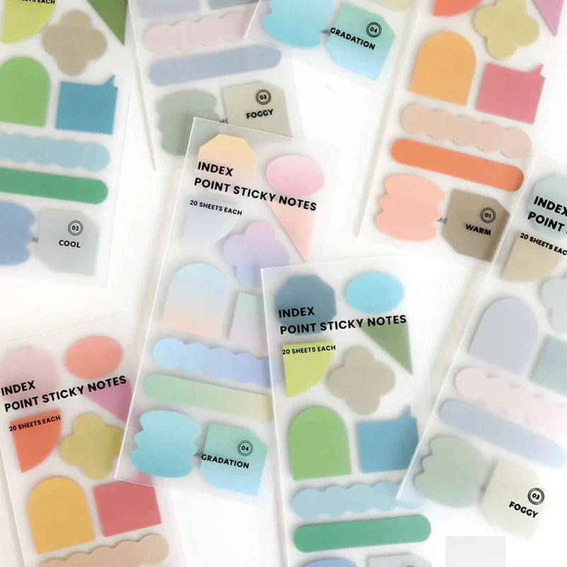 Index Stick Notes in Warm Colours