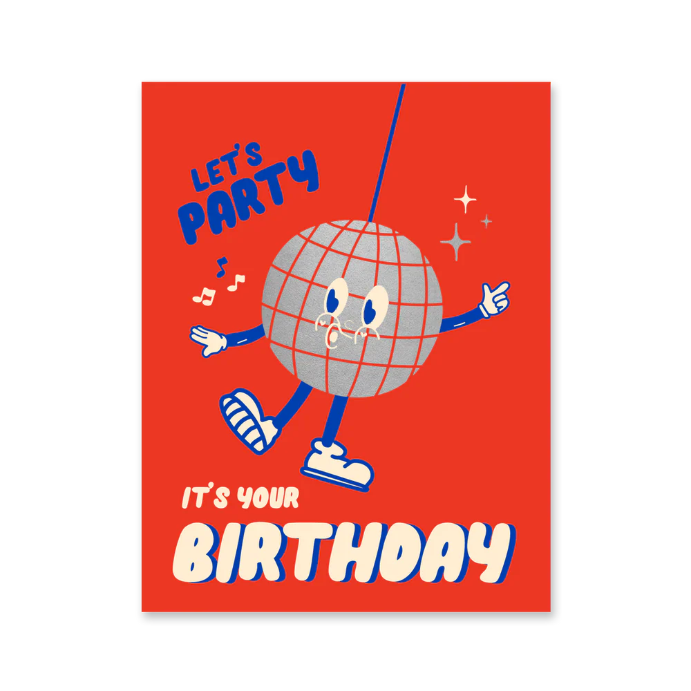 Disco Ball Birthday Card