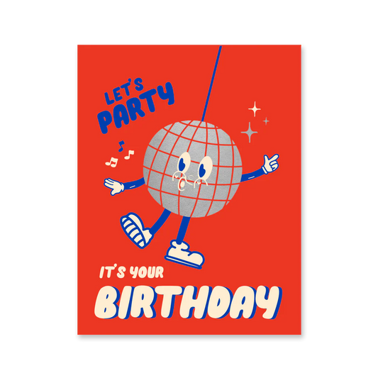 Disco Ball Birthday Card
