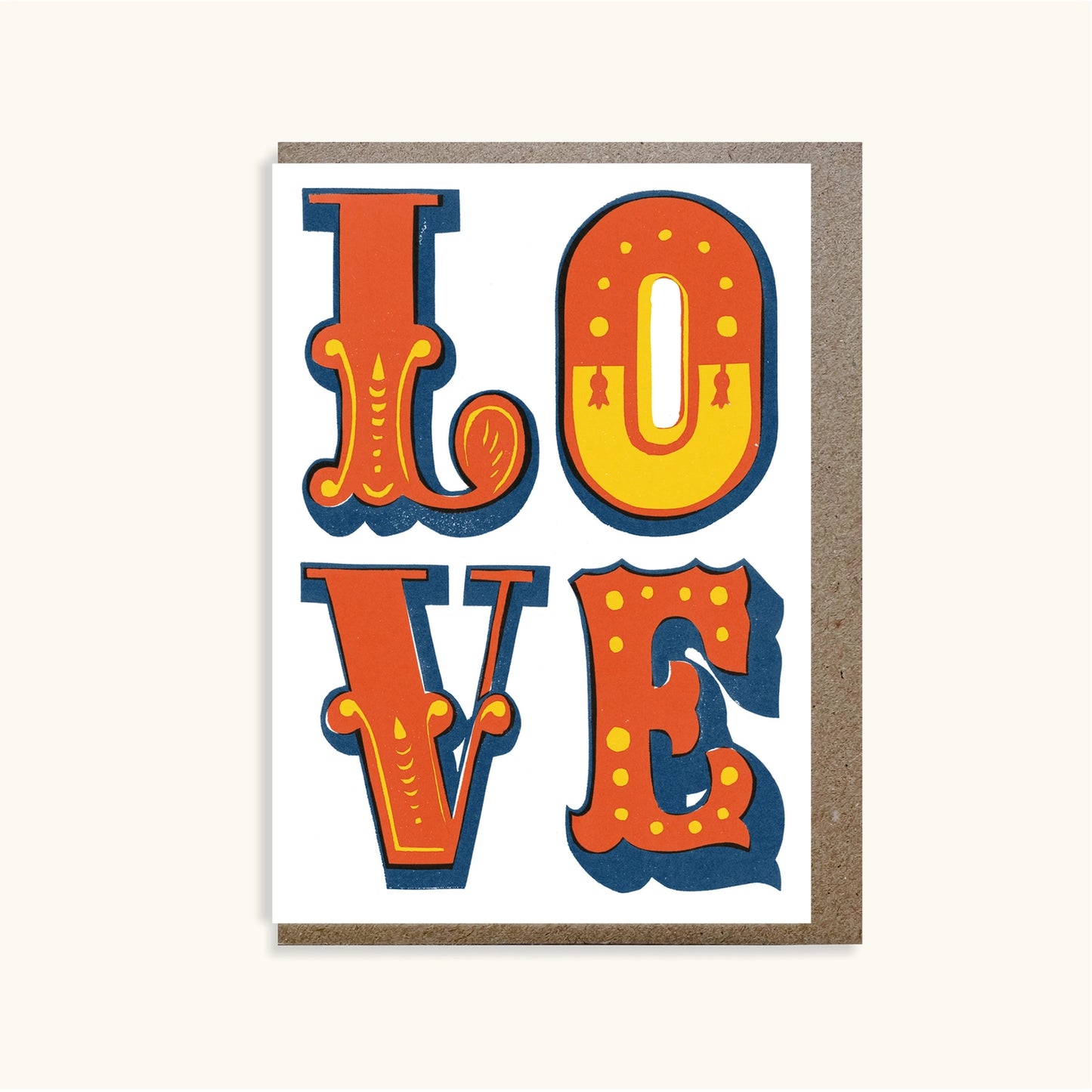 Fancy Love Letterpress Card