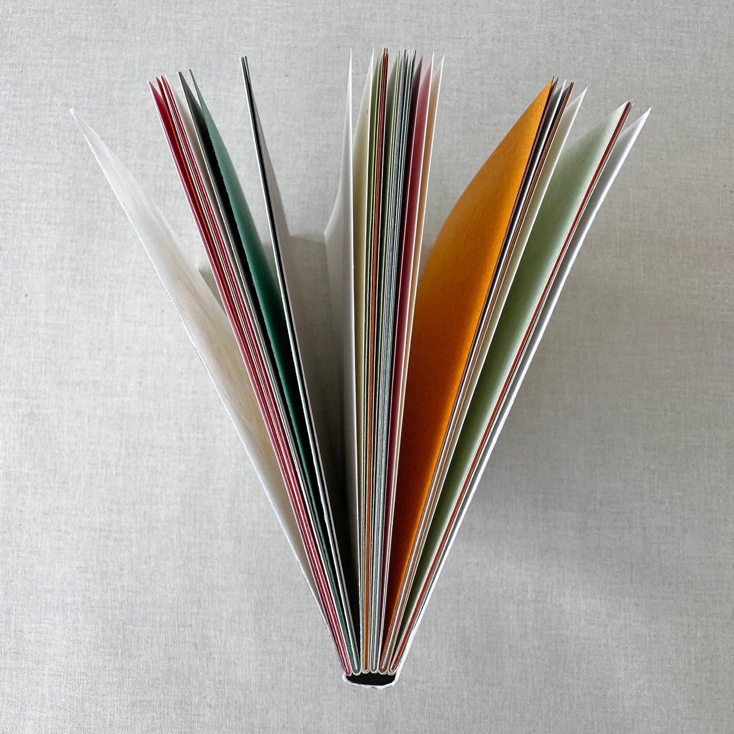 Hand Marbled Notebook in Royal Blue with Multicoloured Pages