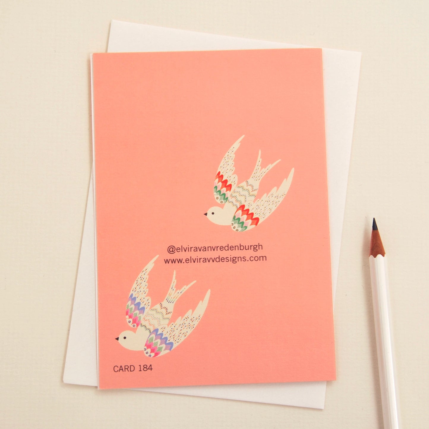 New Baby in Pink Greetings Card
