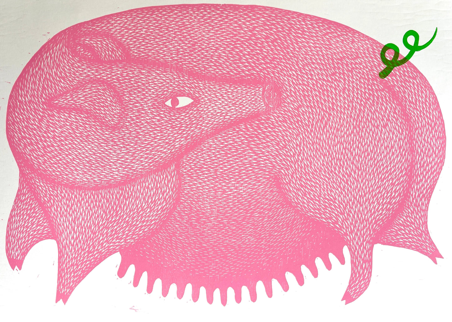 Swine of the Times Original Woodcut