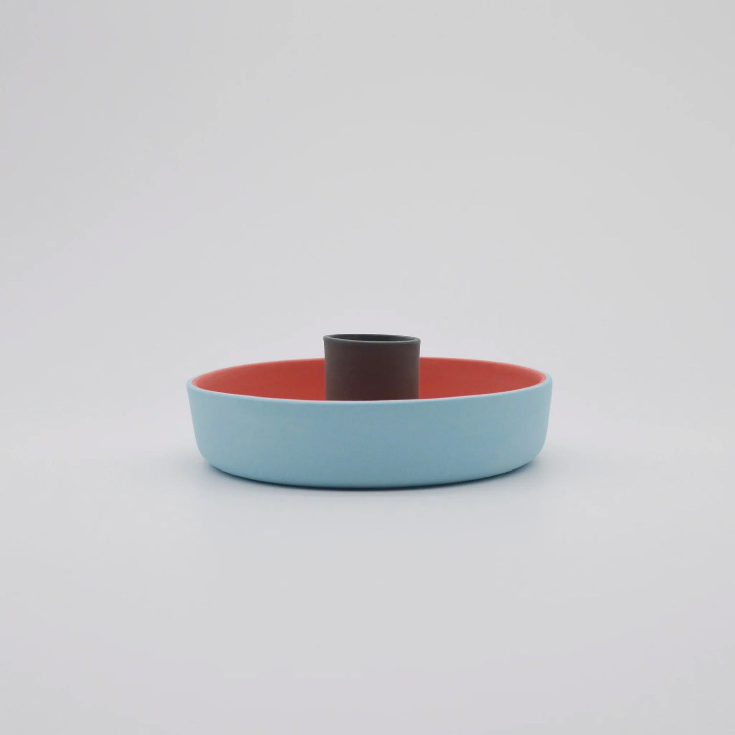 Candle Holder in Blue/Pink/Grey