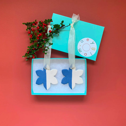 Little Ceramic Snowflake Decoration