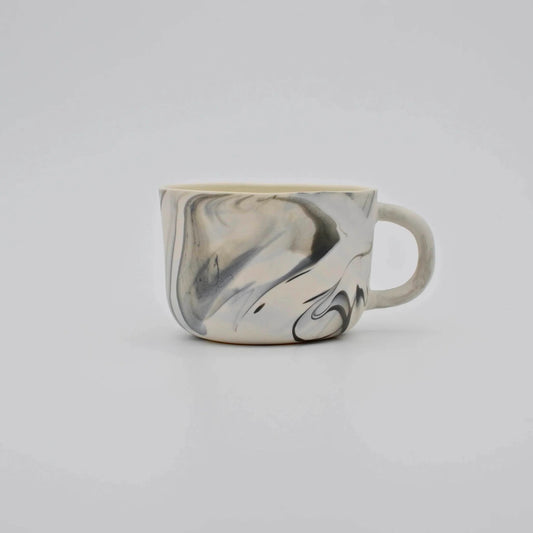 Coffee Cup in Marble Black