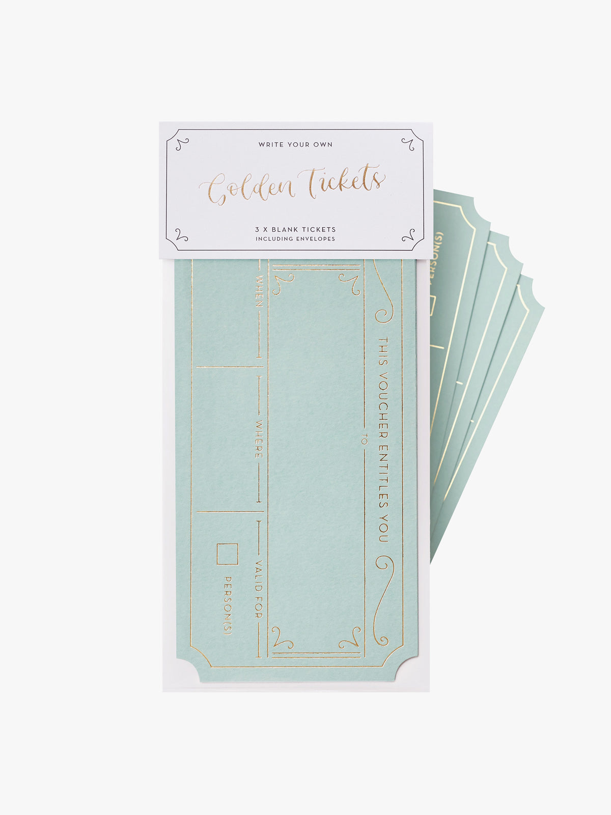 Golden Tickets in Avocado Green