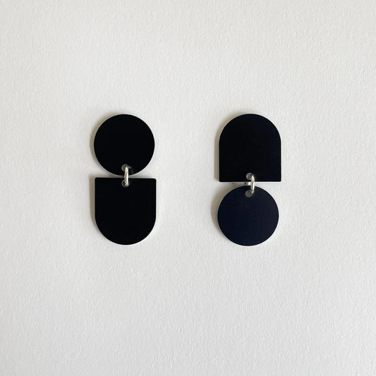 Black Twins Earrings