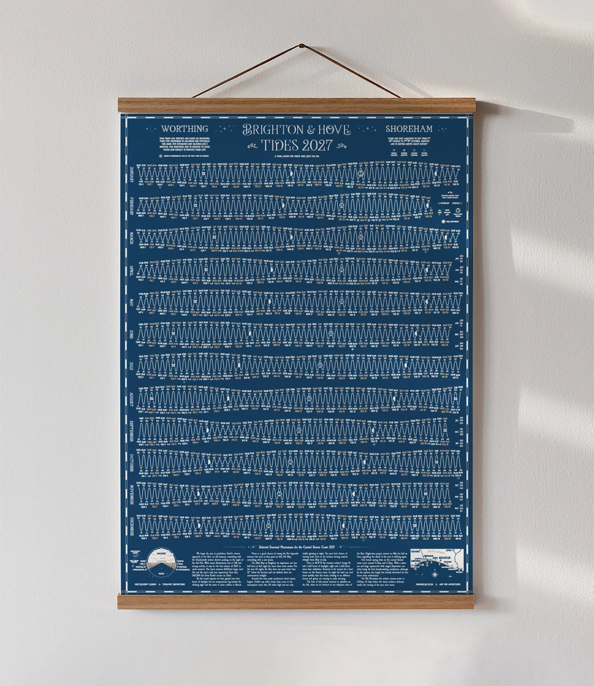 Brighton Hove Worthing and Shoreham Tide Chart 2027