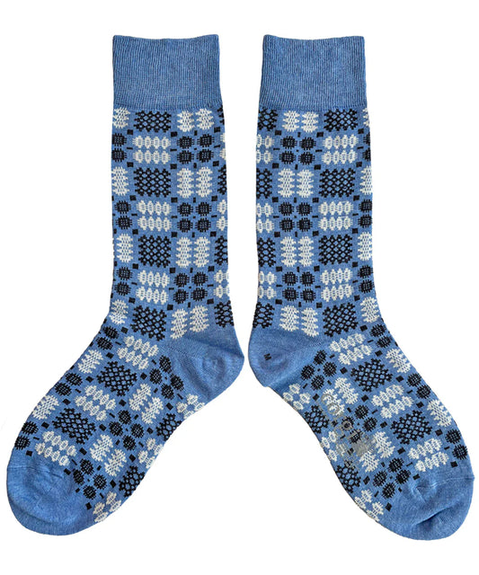 Carthen Socks - Chambray Blue