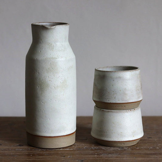 Chalk Stoneware Carafe Set