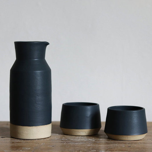 Charcoal Stoneware Carafe Set