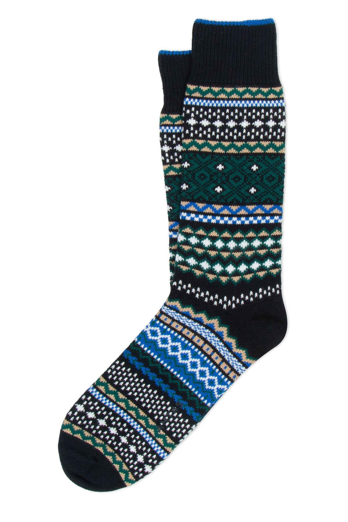 Corvara socks in Aztec Patterned Cotton