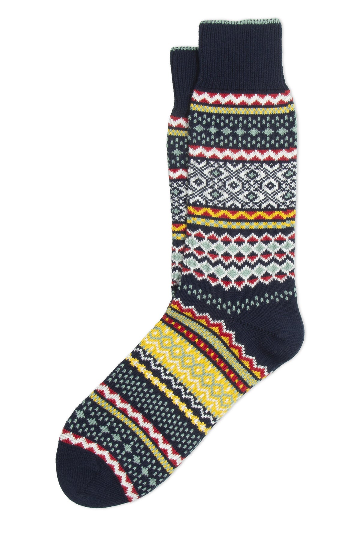 Corvara socks in Aztec Patterned Cotton