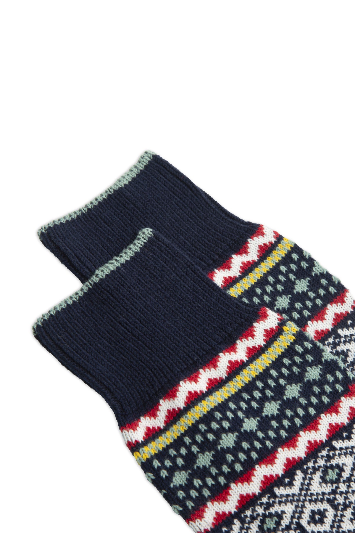 Corvara socks in Aztec Patterned Cotton