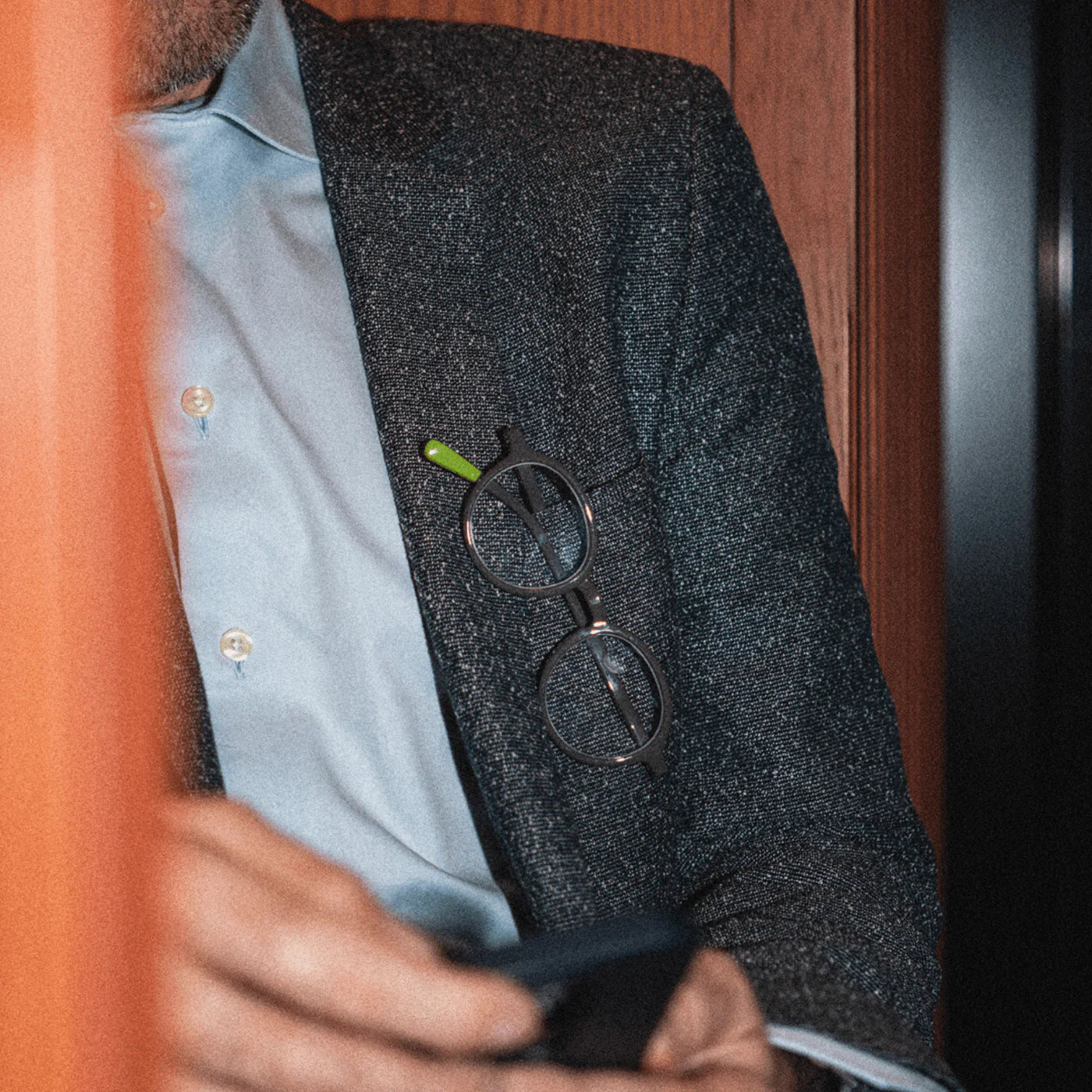 Reading Glasses Circle Slim in Grey