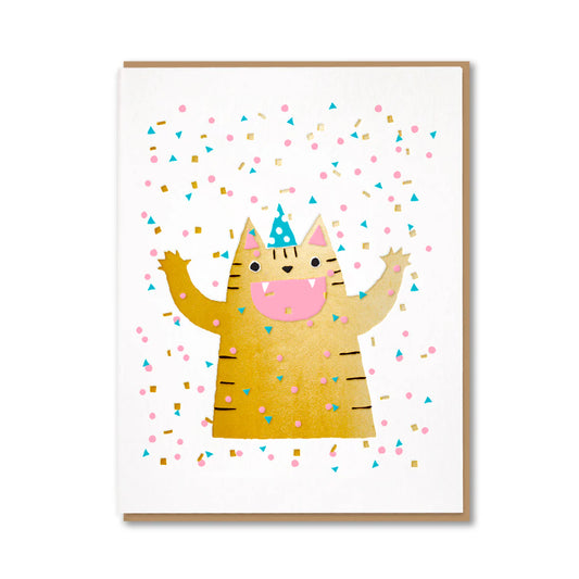 Confetti Cat Card
