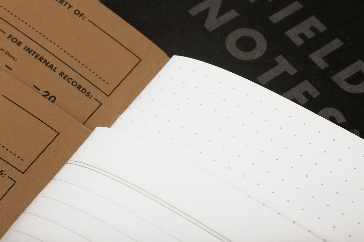 Field Notes Pitch Black Memo Book Three Pack