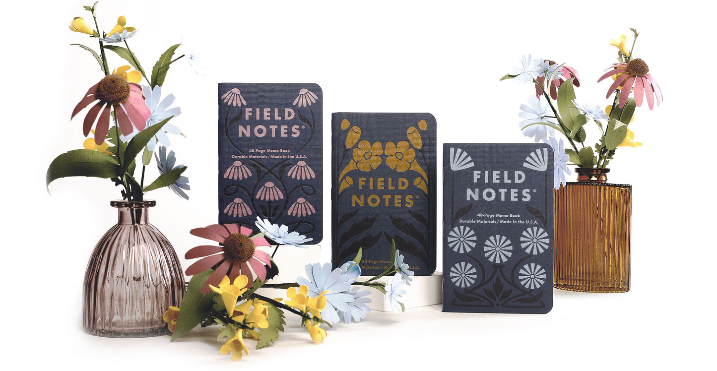 Field Notes Fall Flowers Limited Edition Pack of Three