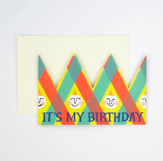 It's My Birthday Party Hat Card