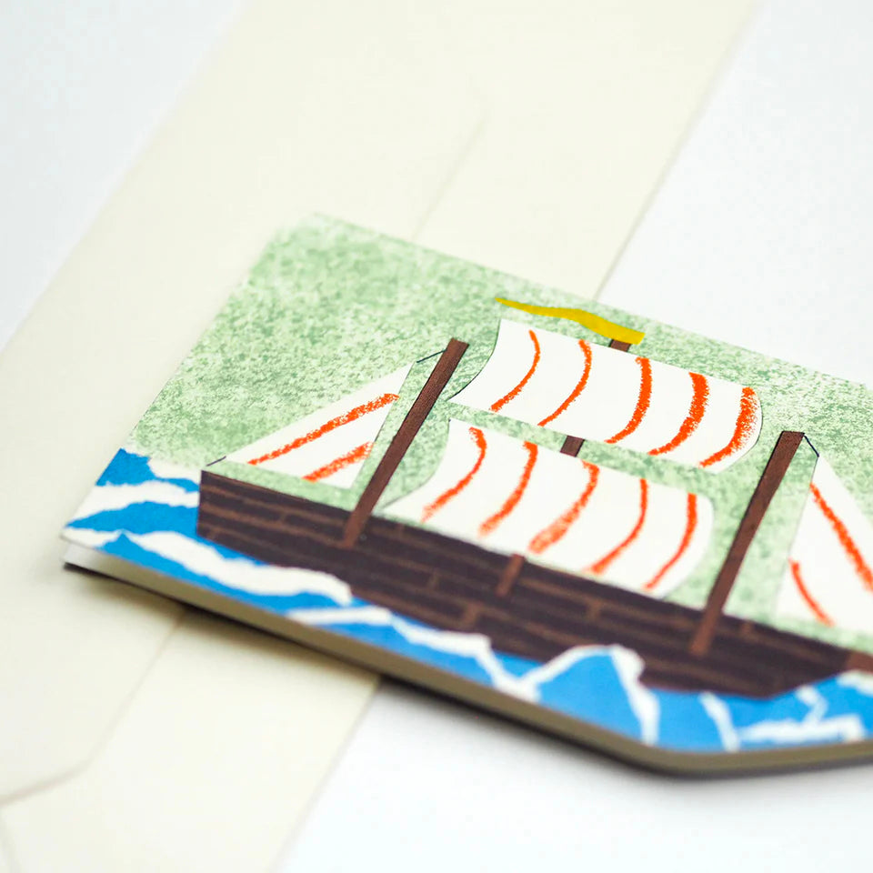 Ship in a Bottle Card