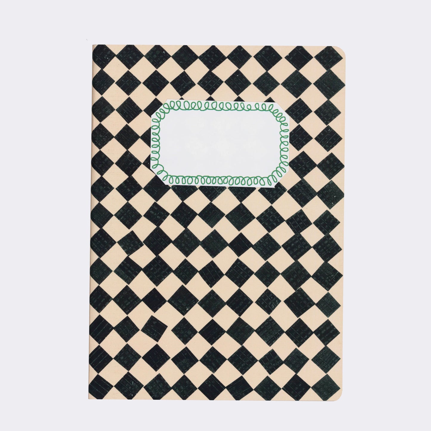 Black and White Chequered Notebook