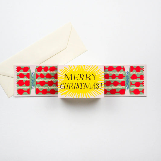 Splodge Christmas Cracker Card