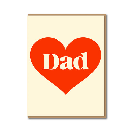 Serif. Love Dad Card