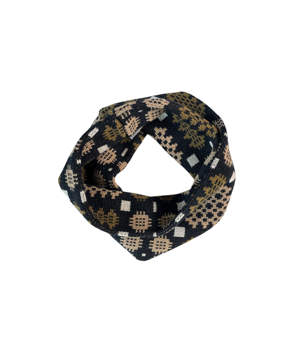 Carthen Merino Twist Scarf - Soot/Fields