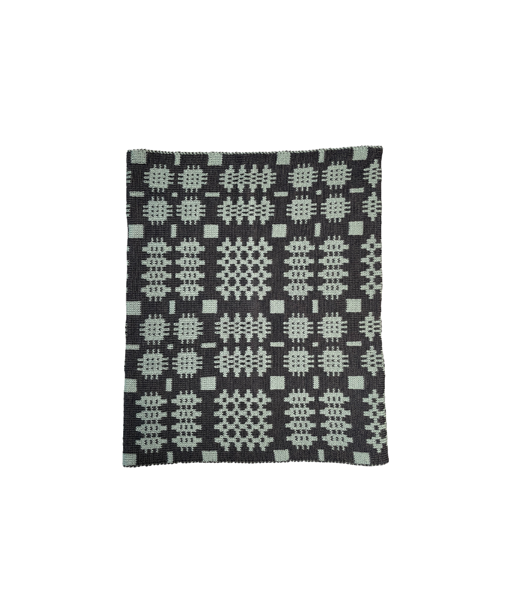 Carthen Merino Tube Scarf - Duck Egg/Umber