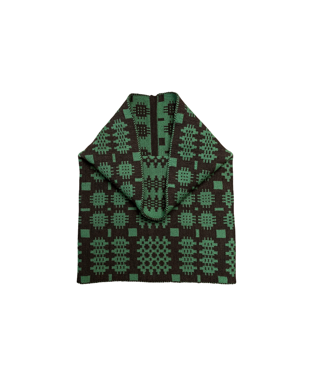 Carthen Merino Tube Scarf - Umber/Malachite