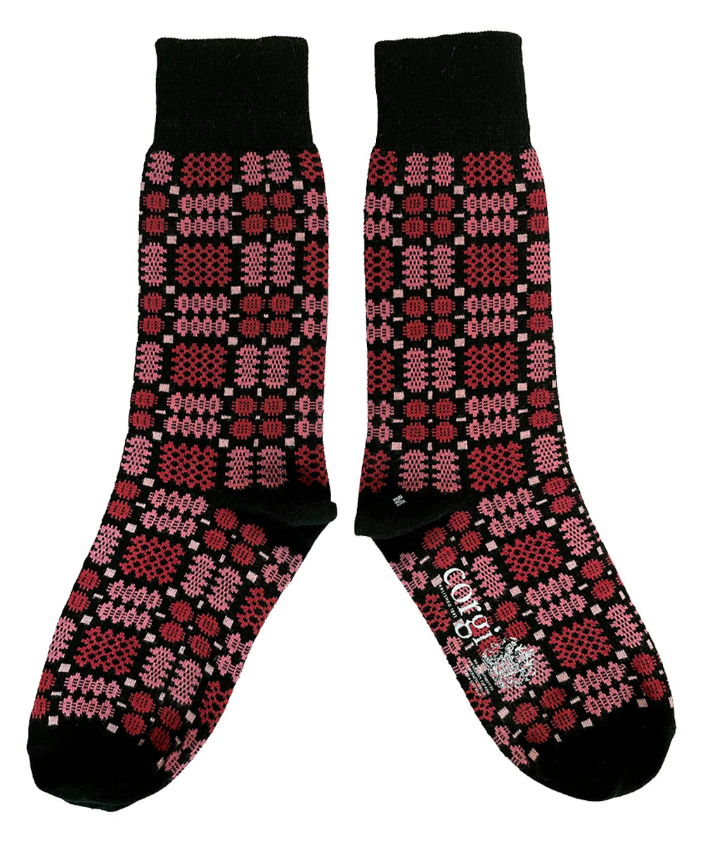 Carthen Socks - Soot/Petals