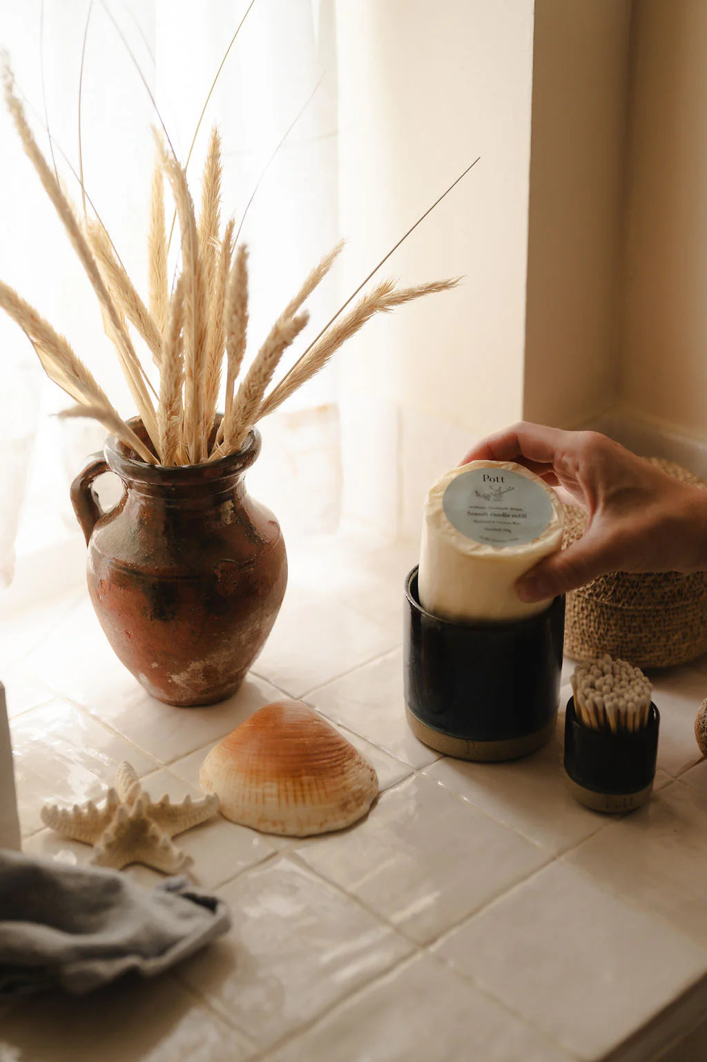 Ocean Pott with Seasalt Candle