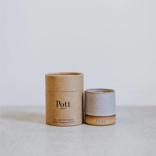 Petite Heather Pott with Tonka Candle