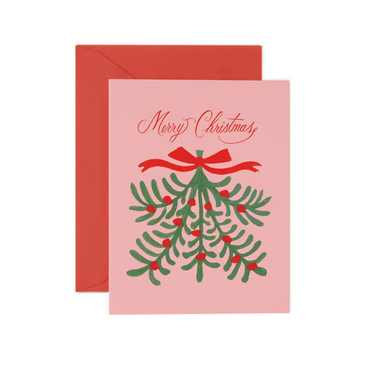 Mistletoe Merry Christmas Card