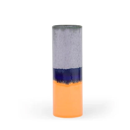 Cylinder Vase Large in Pale Purple & Orange