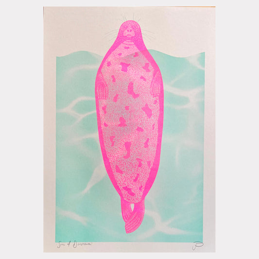 Seal of Disaproval Riso Print