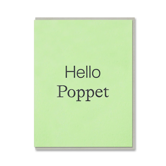 Hello Poppet Card