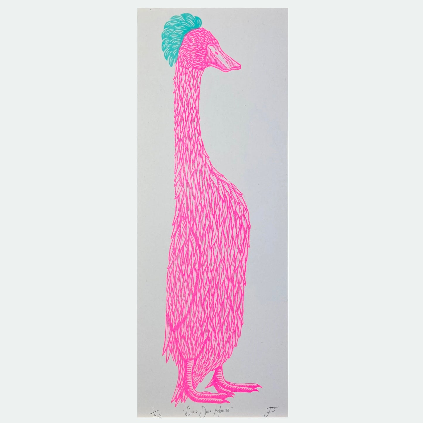 Duck Duck Mousse Riso Print