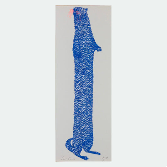 Long Otter Riso Print