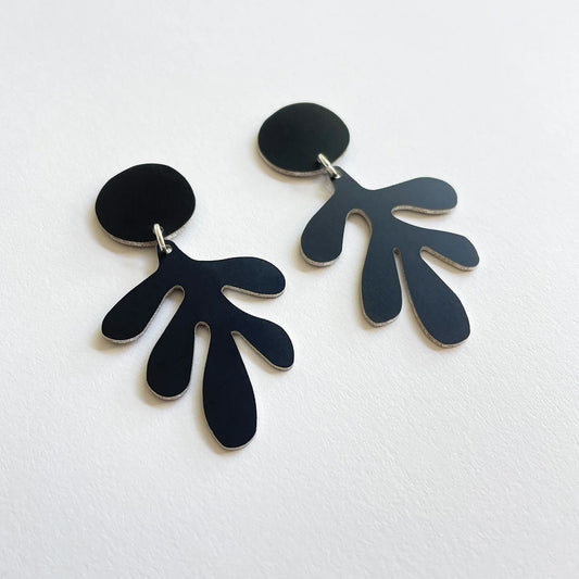 Dulse Earrings in Black