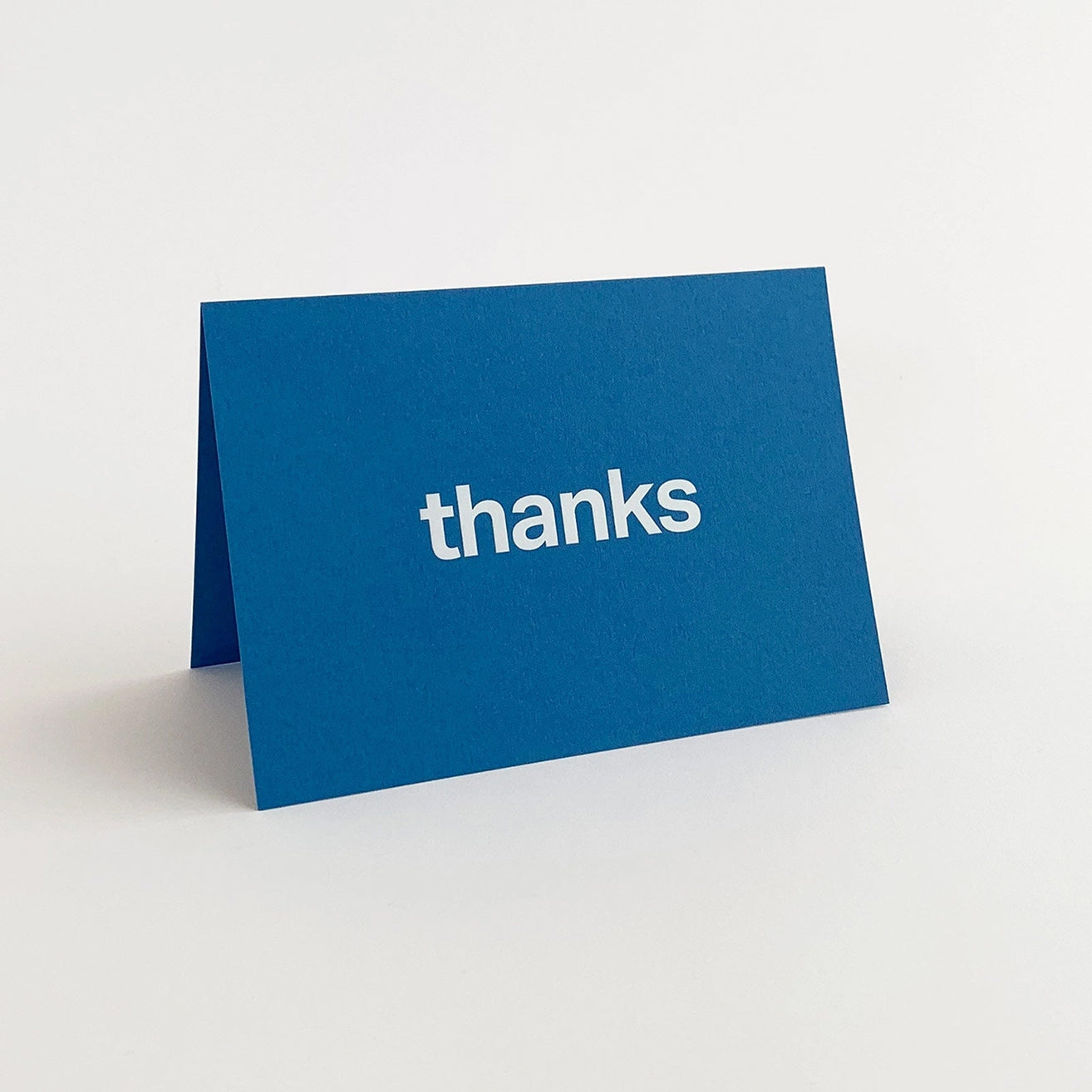 Thanks Typographic Foiled Greetings Card