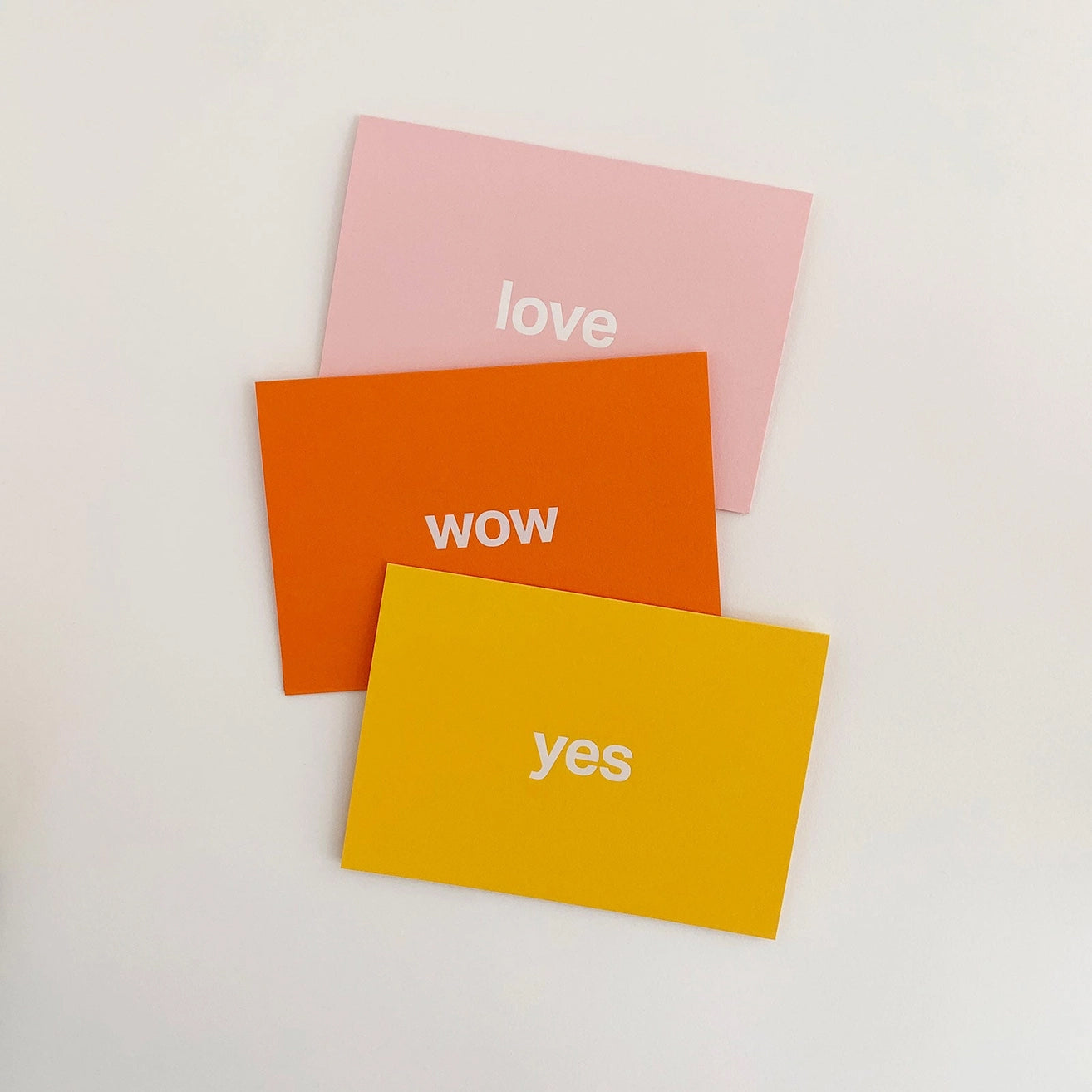 Wow Typographic Foiled Greetings Card