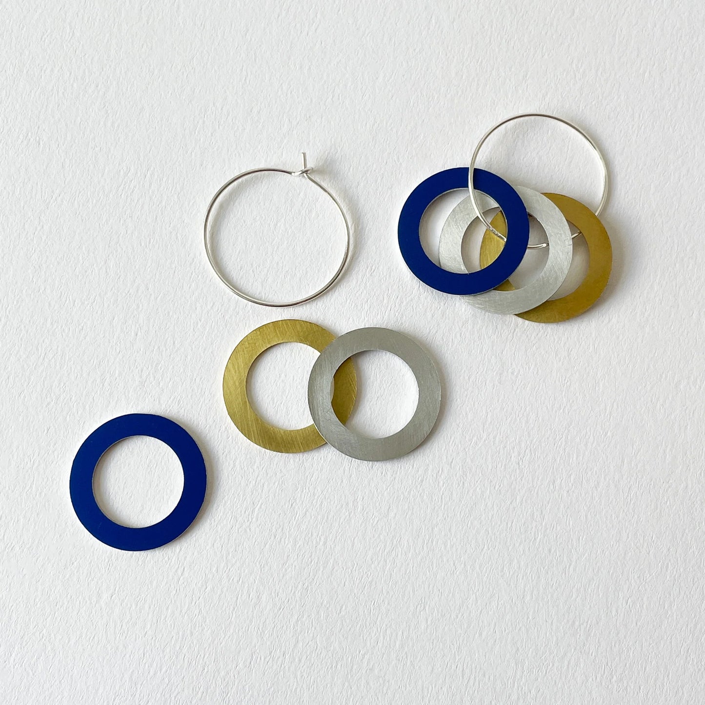 Hoop Earrings Cobalt