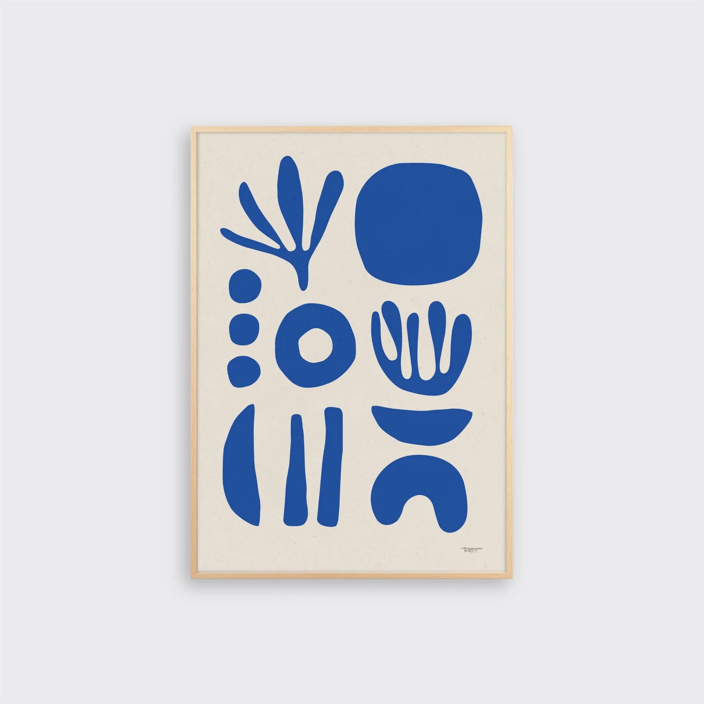 Wrack Print Cobalt